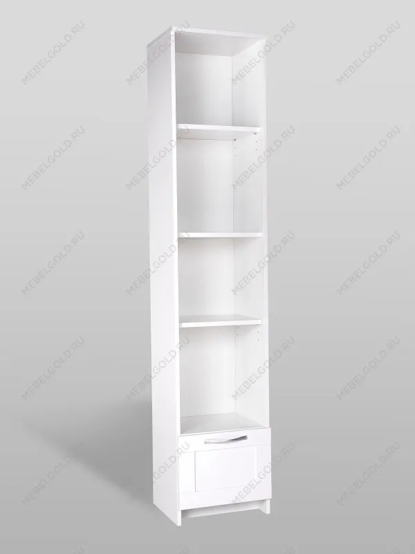 Стеллаж Сириус, 1 ящик, 39х35х190 см, белый | изображение 7