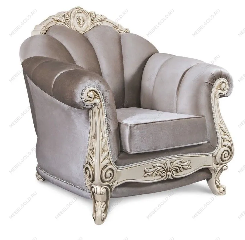 Кресло Марселла крем глянец