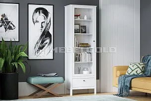 Шкаф-витрина Ева (Хельга) REG1W1S/65 белый
