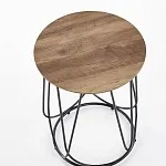 Стол журнальный Halmar NUBIRA-S (орех/черный) | изображение 2