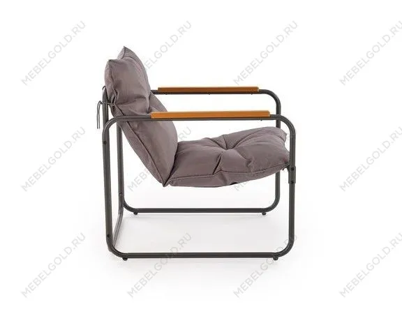 Комплект (диван + 2 кресла + стол журнальный) Halmar HUDSON (серый/коричневый) | изображение 15