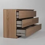 Комод Варма, 6 ящиков, горизонтальный, 160х78х40 см, шпон натурального дерева, дуб беленый | изображение 16