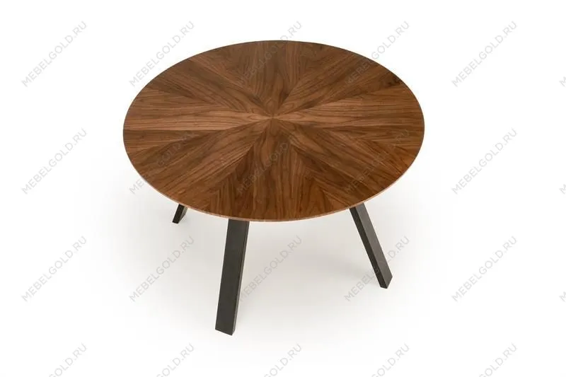 Стол обеденный Halmar DANILO 120 (орех/черный) | изображение 3