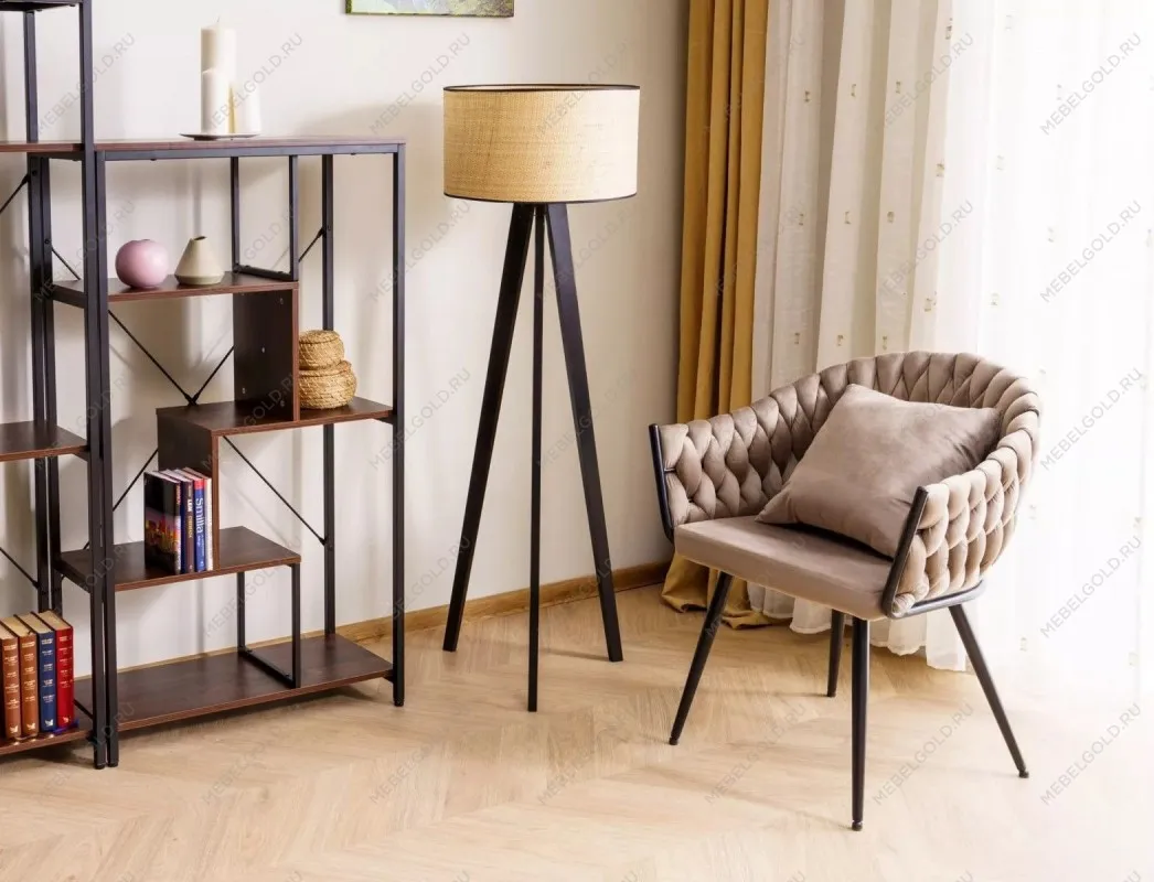 Стул кухонный Signal NUVO Velvet Bluvel 30 (светло-бежевый/черный мат) | изображение 4