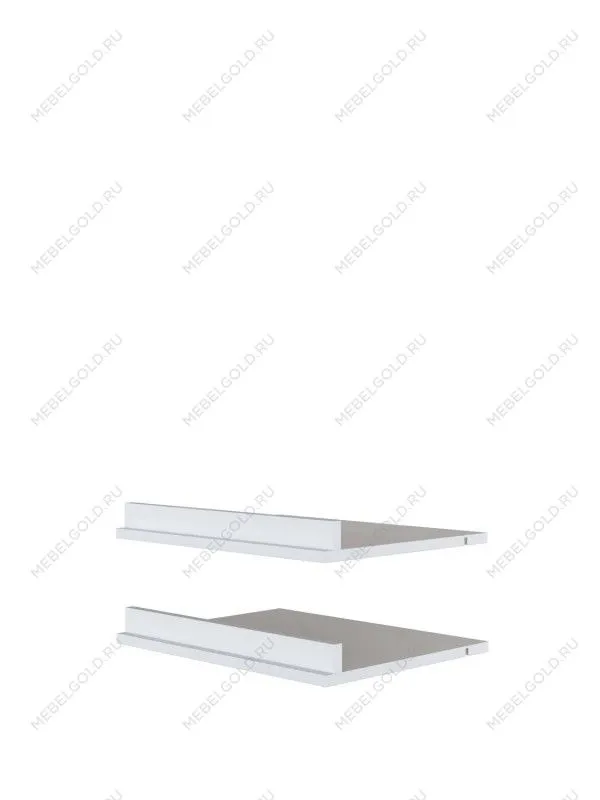 Комплект полок для обуви МОБИ (MOBI) POLB/50 (2 шт.) к шкафу REG/50, белый