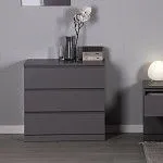 МАЛЬМ / VARMA Комод ИКЕА / IKEA 3 80х77х40, серый | изображение 5