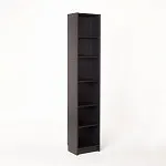 МАЛЬМ / VARMA Стеллаж ИКЕА / IKEA 40, 40x200x28, шпон, черный | изображение 1