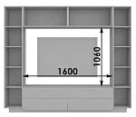 Стенка для гостиной iMEB черный глянец | изображение 4