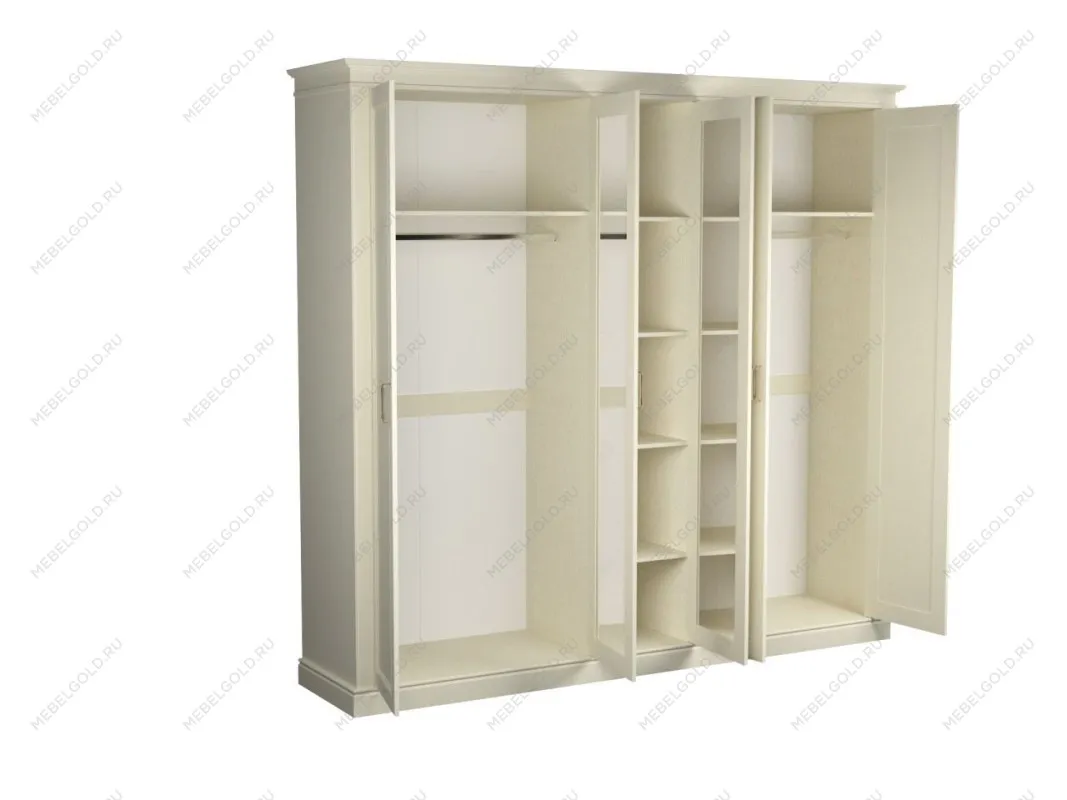 Шкаф 5-дверный, Сиена (2473*548*2300) Береза бежевая, 12337 | изображение 1