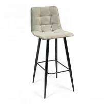 Стул барный CHILLY (mod.7095б) серый barkhat 26/черный