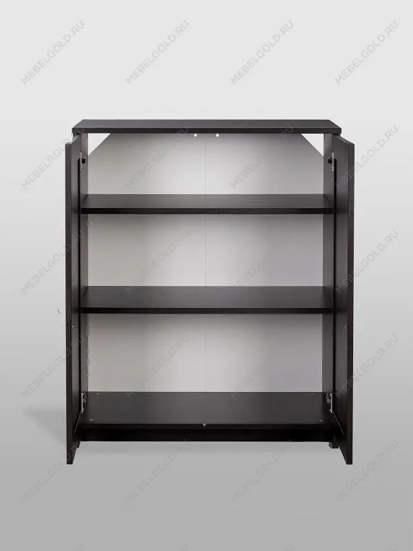 Тумба Сириус, 2 двери, 78х41х95 см, дуб венге, черно-коричневая | изображение 5