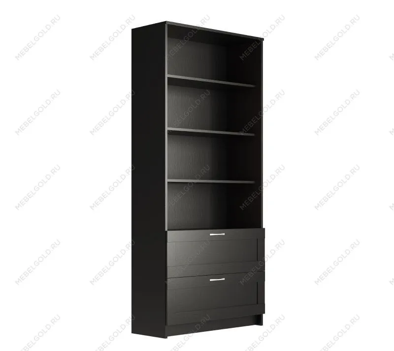 БРИМНЭС / СИРИУС Стеллаж ИКЕА / IKEA 2 ящика 78х190 Дуб Венге | изображение 1