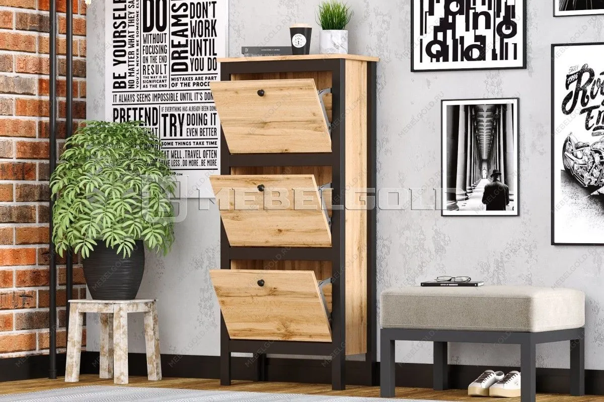 Тумба для обуви Лофт SFB3B/50 | изображение 3