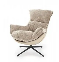 Кресло HALMAR LOBSTER бежевый/черный