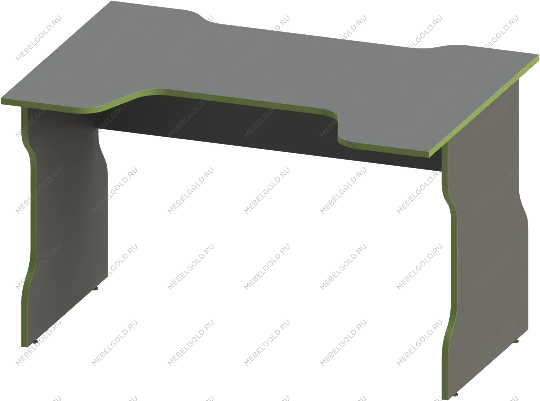Стол компьютерный Вардиг, 120х75х82 см, антрацит/лайм