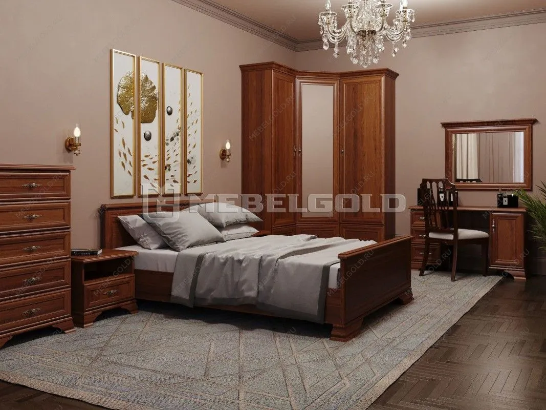 Спальня Кентаки каштан 9