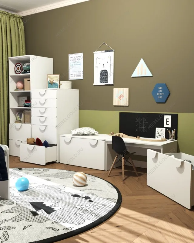 ПИКСИ скамья 90х54х48, робкий подснежник | изображение 5