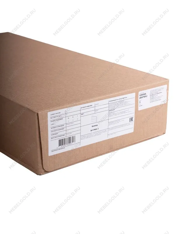 Комод Варма Прайм, 3 ящика, 80х77х48 см, шпон натурального дерева, ясень коричневый | изображение 11