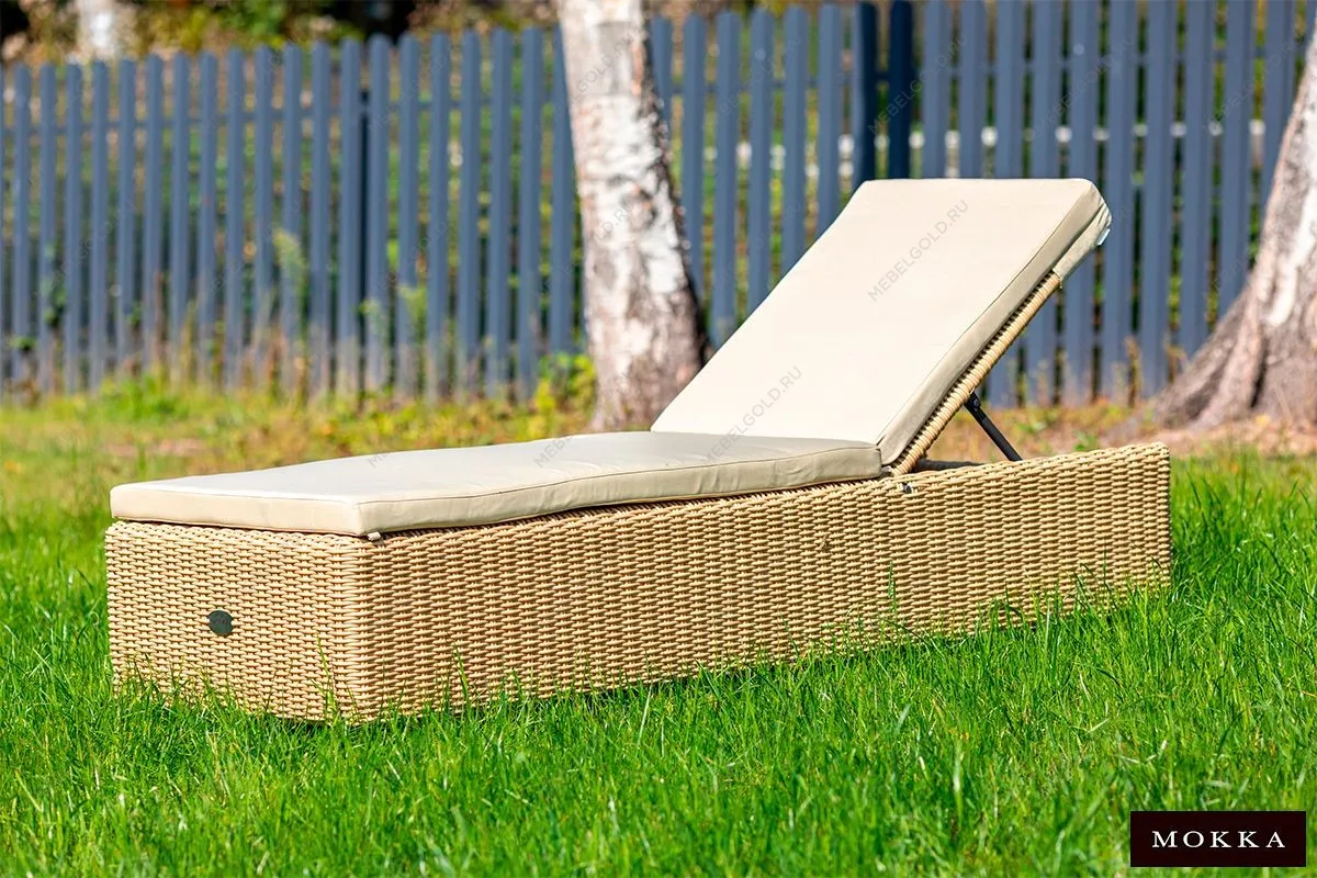 MOKKA BELLA Шезлонг, цвет соломенный | изображение 1