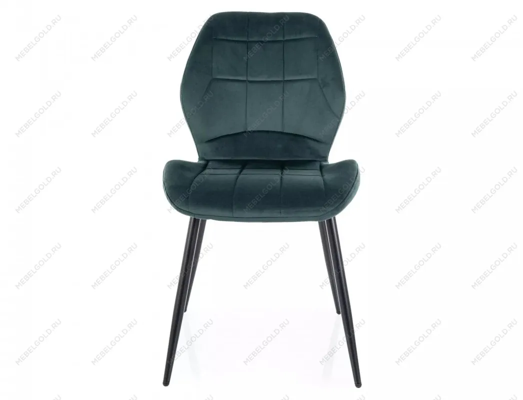 Стул кухонный Signal JAKE Velvet Bluvel 78 (темно-зеленый/черный) | изображение 1