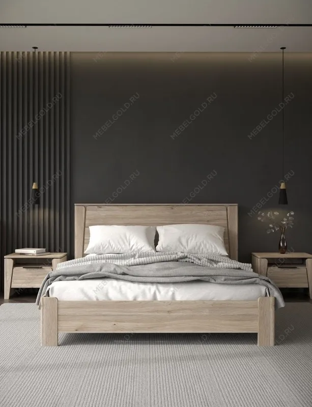 Кровать 1400 с подъемным механизмом, Юта (1622*2130*1004) Дуб Мария | изображение 2