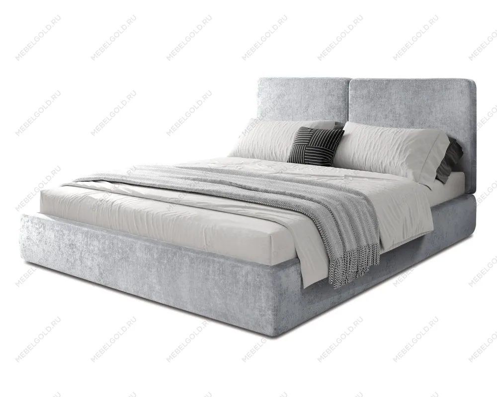 Кровать Natura 1.6 м, с подъемным механизмом Шенилл (Monblan) 511, НТКР-1[3]