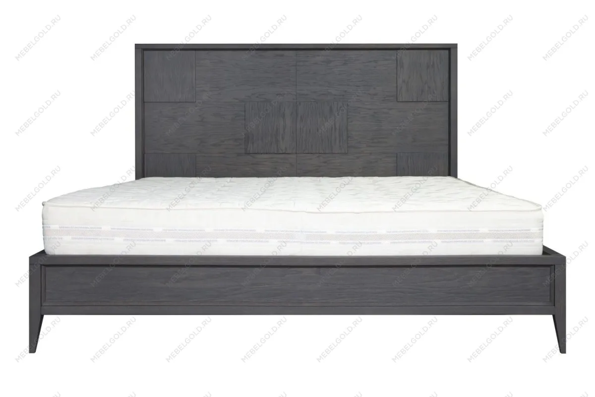 Кровать двуспальная Сидней 180х200, дуб графит