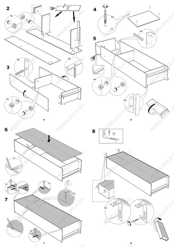 Стеллаж Сириус, 5 полок, 39х34х190 см, дуб сонома | изображение 13