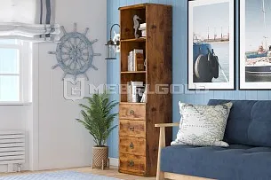 Стеллаж Индиана JREG4SO/50 дуб саттер