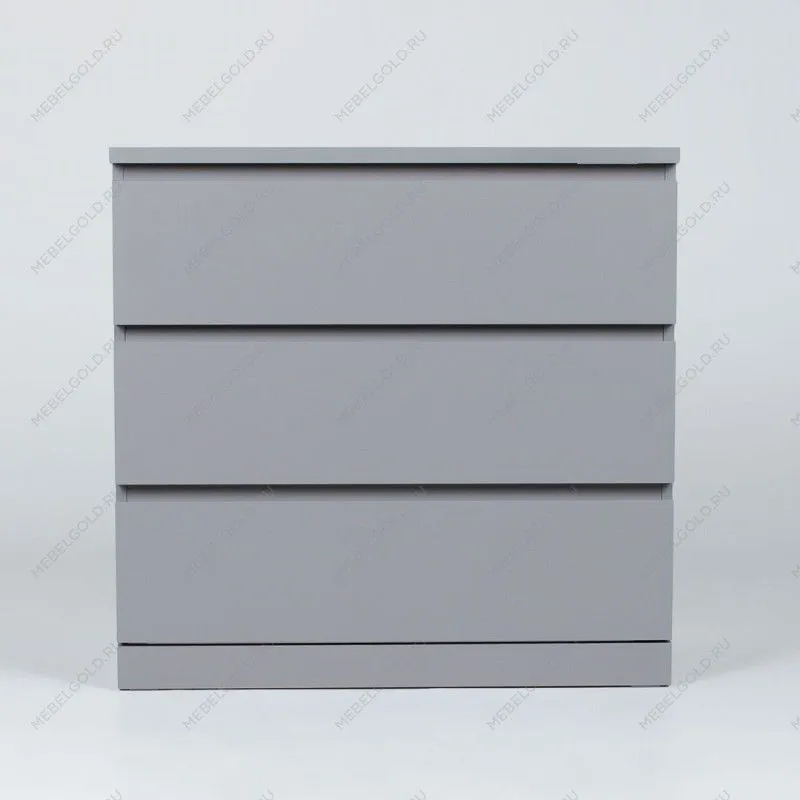 МАЛЬМ / VARMA Комод ИКЕА / IKEA 3 80х77х40, серый | изображение 2