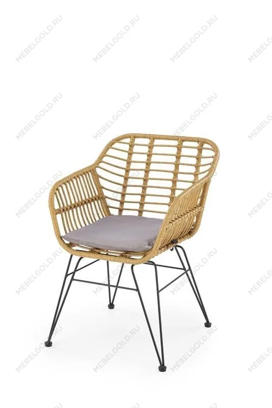 Стул кухонный Halmar K541 (серый/натуральный/черный)