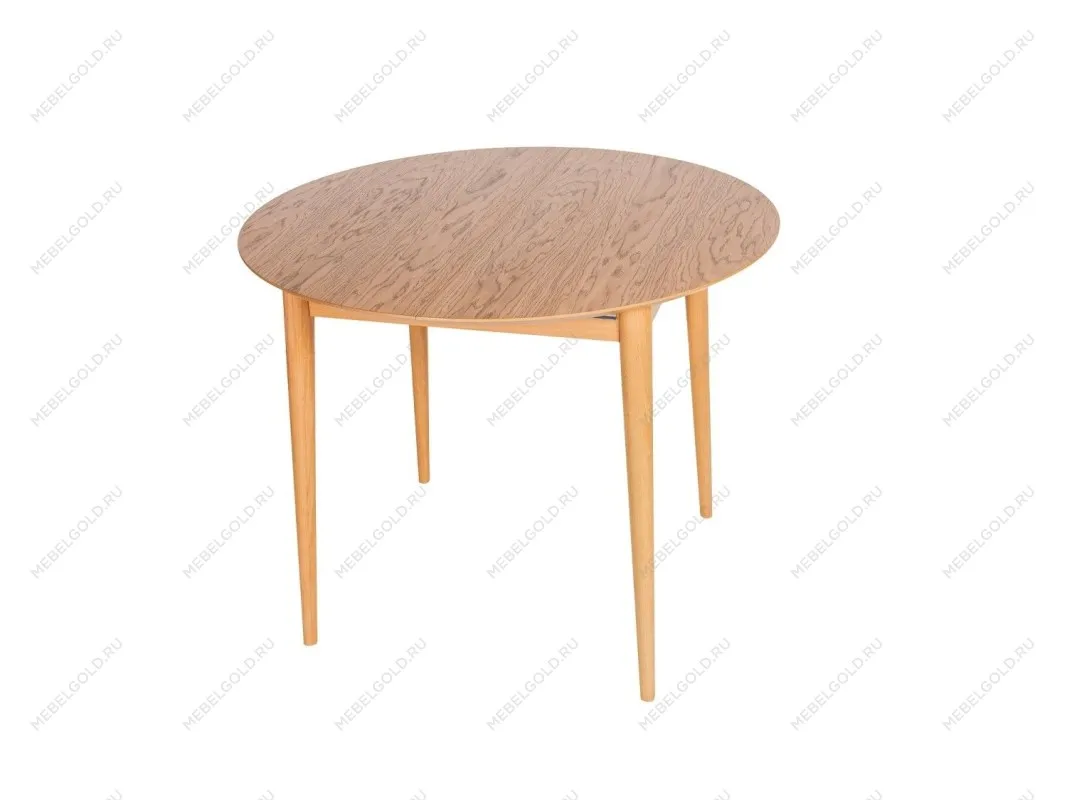 Стол обеденный ASHLEY раскладной 95/135 (Дуб натуральный с патиной темный орех)