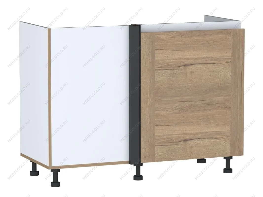 Стол под мойку угловой СМУ-120 правый, Сити (1100*470*820) Дуб Галифакс натуральный, 20843