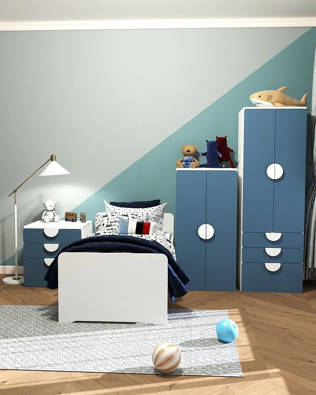 Комод Пикси, 3 ящика 60x57x60, озорной василек | изображение 8