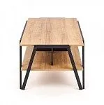 Стол журнальный Halmar VOLTA (дуб золотой/черный) | изображение 1