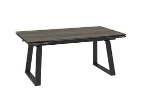 Стол с керамическим покрытием Chelsy-180 (180+45+45)х98 / OAK VINTAGE PREMIUM CER/ЧЕРНЫЙ)