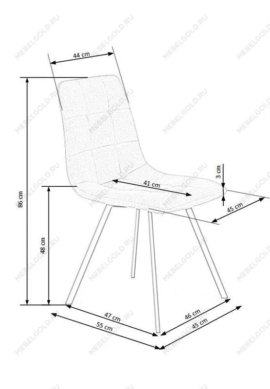 Стул кухонный Halmar K402 (серый) | изображение 4