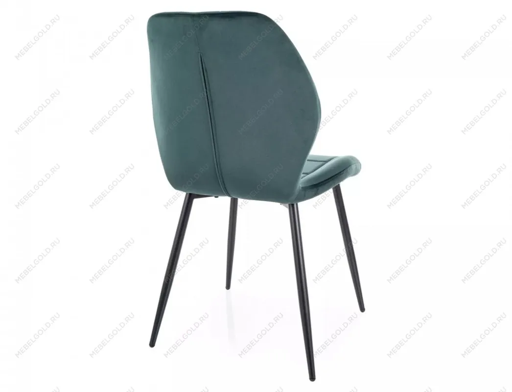 Стул кухонный Signal JAKE Velvet Bluvel 78 (темно-зеленый/черный) | изображение 3