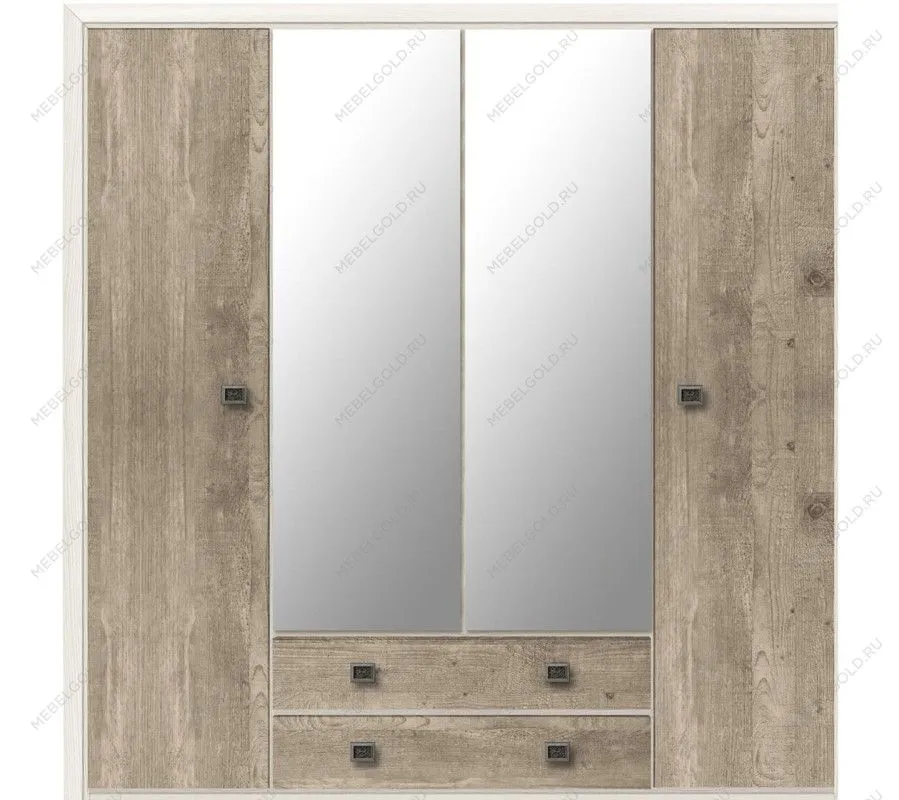 Шкаф платяной Коен SZF4D2S ясень снежный