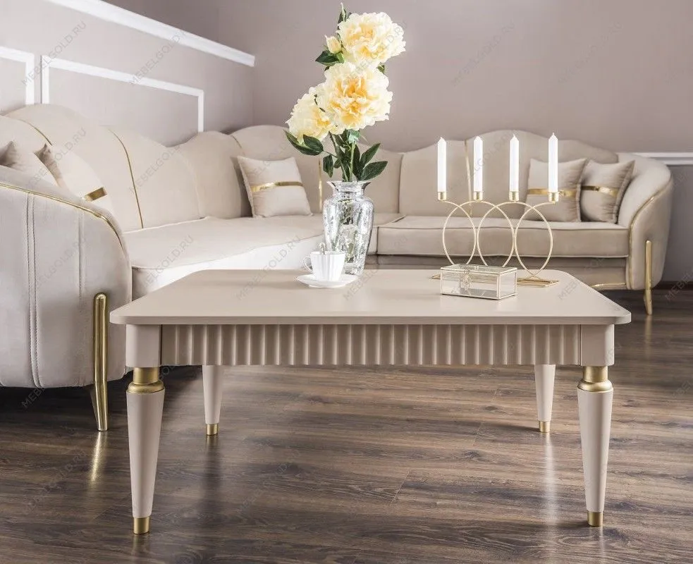 Столик прямоугольный Лара бежевый | изображение 3