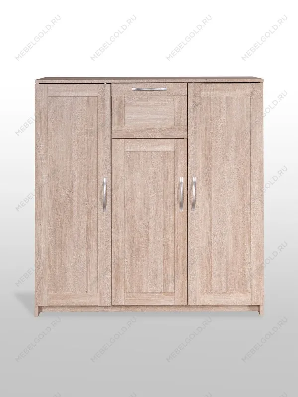 Тумба Сириус, 3 двери, 1 ящик, 117х41х124 см, дуб сонома | изображение 5