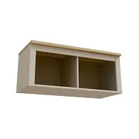 Полка навесная Сага, 2 секции, кашемир/ясень