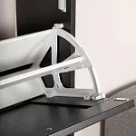 Обувница Сириус с 2 откидными ящиками, 60 х 25 х 89 см, черно-коричневая, ЛДСП, дуб венге | изображение 2