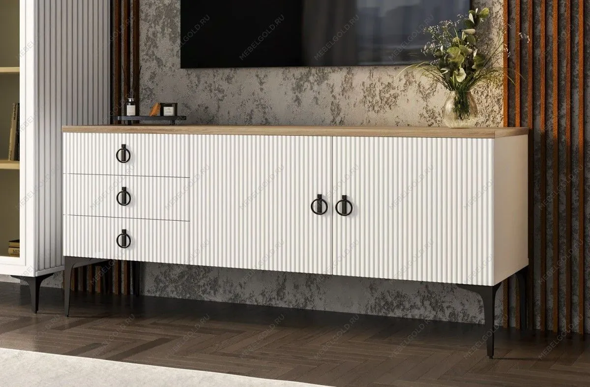 Гостиная Стелла 1+тв+2 белый | изображение 7