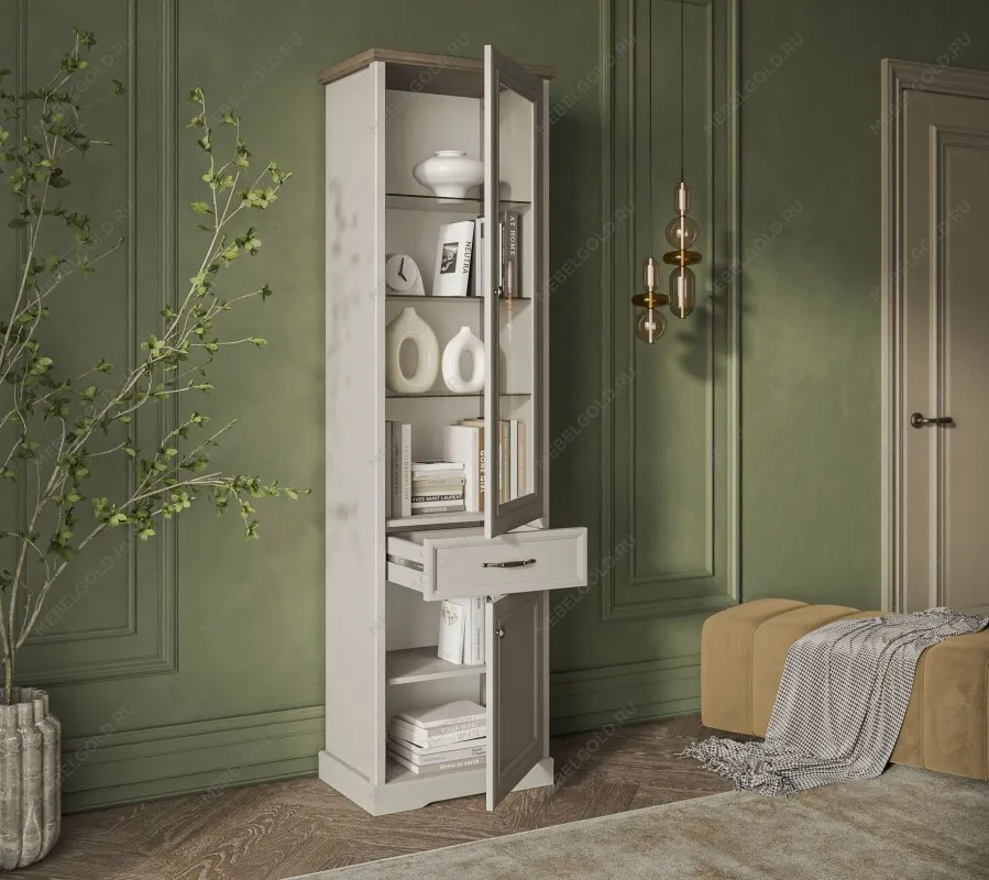 Шкаф с витриной Тоскана 1V1D1S | изображение 2