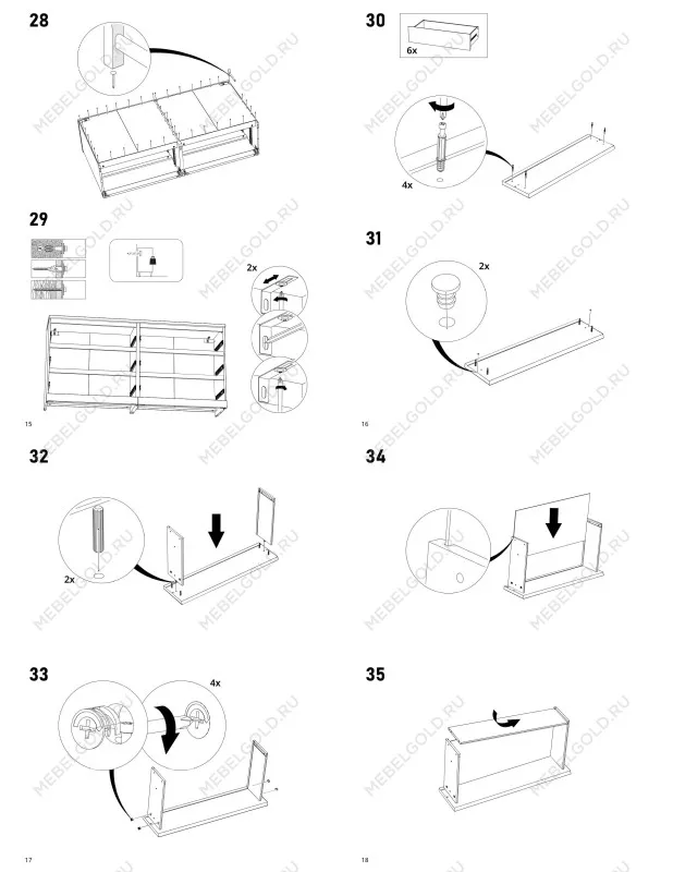 Комод Варма, 6 ящиков, горизонтальный, 160х78х40 см, эмаль белая | изображение 22