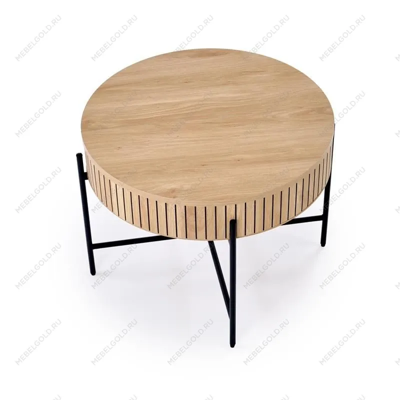 Комплект Halmar DANTE (2 стола журнальных) (натуральный/черный) | изображение 13