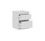 Балашиха - Тумба прикроватная Кастор, 2 ящика, 40х37х49 см, белая | изображение 2