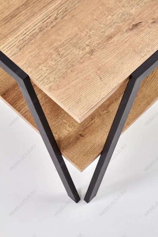 Стол журнальный Halmar VOLTA (дуб золотой/черный) | изображение 5