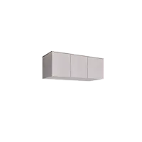 Антресоль для 3-х дверного шкафа Римини (Белый/серебро) РМАН-1(3)